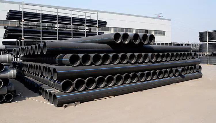 HDPE pipe plastic tube 400 mm large diameter water supplying HDPE pipe plastic tube